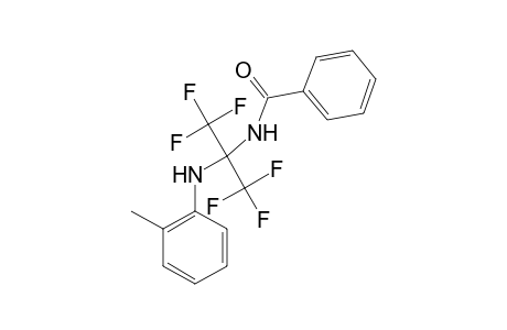 N-[2,2,2-Trifluoro-1-(o-toluidino)-1-(trifluoromethyl)ethyl]benzamide