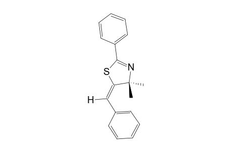 (E)-4,5-DIHYDRO-4,4-DIMETHYL-2-PHENYL-5-(PHENYLMETHYLIDEN)-1,3-THIAZOLE