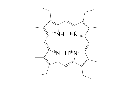 15-N4-3,7,13,17-Tetraethyl-2,8,12,18-tetramethylporphyrin (15N4-etioporphyrin-II)