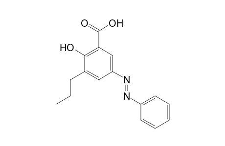 Benzoic acid, 2-hydroxy-3-propyl-5-(phenylazo)-
