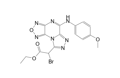 [1,2,5]oxadiazolo[3,4-e][1,2,4]triazolo[4,3-a]pyrazine-8-acetic acid, alpha-bromo-5-[(4-methoxyphenyl)amino]-, ethyl ester