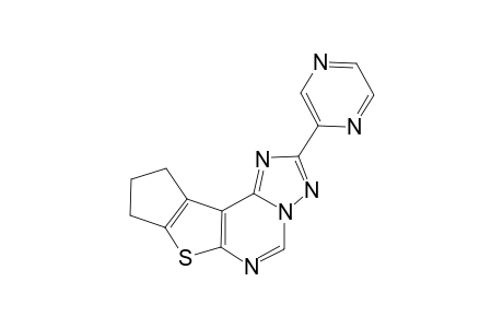 8H-Cyclopenta[4,5]thieno[3,2-e][1,2,4]triazolo[1,5-c]pyrimidine, 9,10-dihydro-2-(2-pyrazinyl)-
