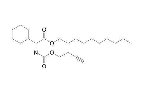 Glycine, 2-cyclohexyl-N-(but-3-yn-1-yl)oxycarbonyl-, decyl ester