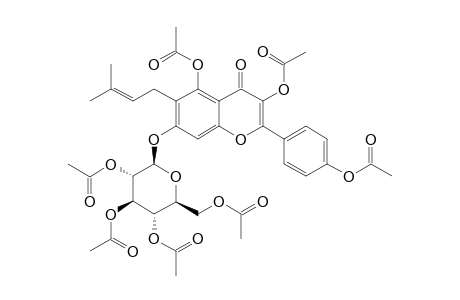 7-O-[2'',3'',4'',6''-TETRAACETYL-(BETA-D-GLUCOPYRANOSYL)]-6-(3-METHYL-BUT-2-ENYL)-3,5,4'-O-TRIACETYL-FLAVONE