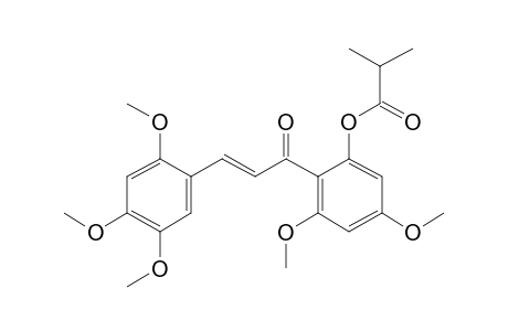 2'-Hydroxy-2,4,4',5,6'-pentamethoxychalcone, 2-methylpropionate