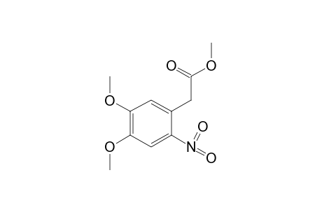 (4,5-dimethoxy-2-nitrophenyl)acetic acid, methyl ester