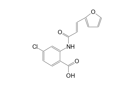 Benzoic acid, 4-chloro-2-[3-(2-furyl)-1-oxo-2-propenylamino]-