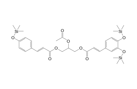 (E)-2-acetoxy-3-(((E)-3-(3,4-bis((trimethylsilyl)oxy)phenyl)acryloyl)oxy)propyl 3-(4-((trimethylsilyl)oxy)phenyl)acrylate