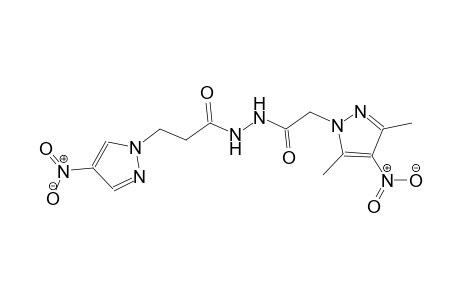 2-(3,5-dimethyl-4-nitro-1H-pyrazol-1-yl)-N'-[3-(4-nitro-1H-pyrazol-1-yl)propanoyl]acetohydrazide