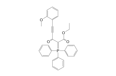 Ethyl 5-(2-methoxyphenyl)-3-oxo-2-triphenylphosphoranylidenepent-4-ynoate