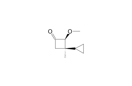 (Z)-2-METHOXY-3-METHYL-3-CYCLOPROPYLCYCLOBUTANONE