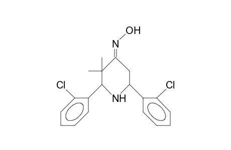 2,6-DI-(ORTHO-CHLORPHENYL)-3,3-DIMETHYL-PIPERIDIN-4-ONE-OXIME