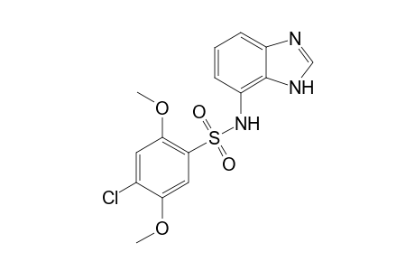 Benzenesulfonamide, N-(1H-1,3-benzimidazol-7-yl)-4-chloro-2,5-dimethoxy-