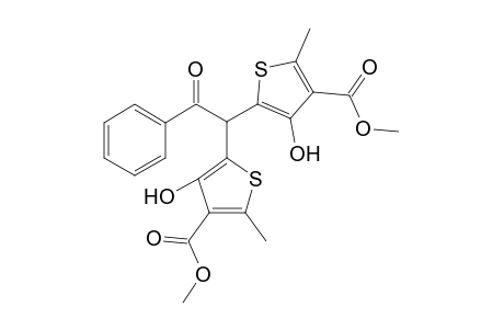 3-Thiophenecarboxylic acid, 4-hydroxy-5-[1-[3-hydroxy-4-(methoxycarbonyl)-5-methyl-2-thienyl]-2-oxo-2-phenylethyl]-2-methyl-, methyl ester