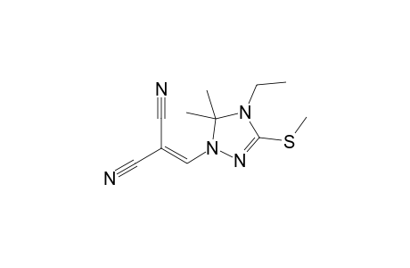 1-(2,2-DICYANOVINYL)-3-METHYLTHIO-4-ETHYL-5,5-DIMETHYL-[1,2,4]-TRIAZOLINE