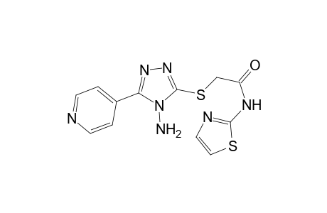 acetamide, 2-[[4-amino-5-(4-pyridinyl)-4H-1,2,4-triazol-3-yl]thio]-N-(2-thiazolyl)-