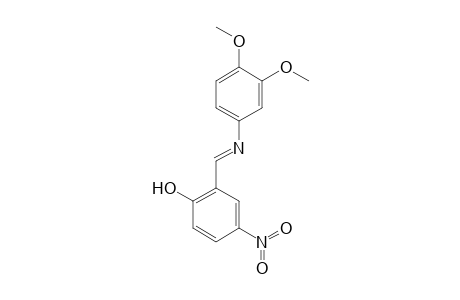 4-(2-Hydroxy-5-nitrobenzylideneamino)veratrole