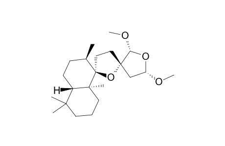 (REL-5S,8R,9R,10S,13S,15S,16R)-9,13;15,16-DIEPOXY-15,16-DIMETHOXY-LABDANE