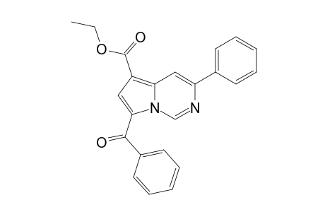 7-benzoyl-3-phenylpyrrolo[1,2-c]pyrimidine-5-carboxylic acid, ethyl ester