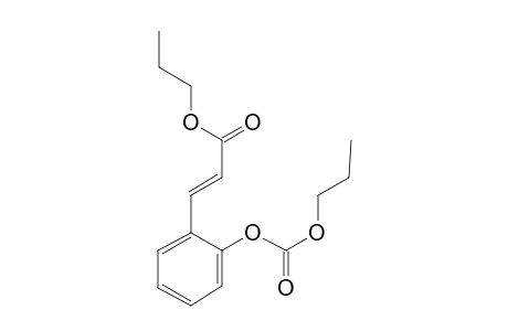 Trans-o-coumaric acid, o-(N-propyloxycarbonyl)-, N-propyl ester