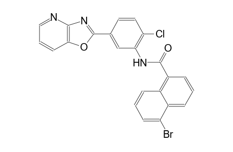 5-bromo-N-(2-chloro-5-[1,3]oxazolo[4,5-b]pyridin-2-ylphenyl)-1-naphthamide