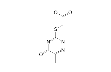 [(2,5-dihydro-6-methyl-5-oxo-as-triazin-3-yl)thio]acetic acid