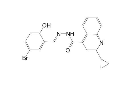 N'-[(E)-(5-bromo-2-hydroxyphenyl)methylidene]-2-cyclopropyl-4-quinolinecarbohydrazide