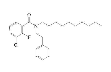 Benzamide, 3-chloro-2-fluoro-N-(2-phenylethyl)-N-decyl-