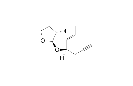 3(S)-Iodo-2(R)-[1'(R)-prop-3'-ynyl-trans-prop-5'-enyloxy]tetrafuran