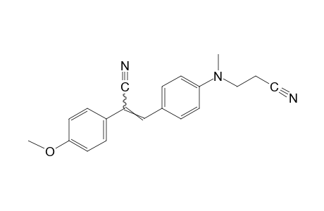 3-{p-[(2-cyanoethyl)methylamino]phenyl}-2-(p-methoxyphenyl)acrylonitrile