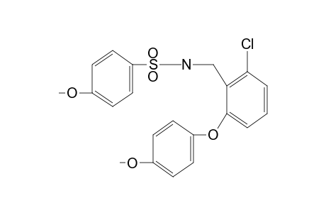 N-[2-chloro-6-(p-methoxyphenoxy)benzyl]-p-methoxybenzenesulfonamide