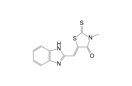 (5Z)-5-(1H-benzimidazol-2-ylmethylene)-3-methyl-2-thioxo-1,3-thiazolidin-4-one