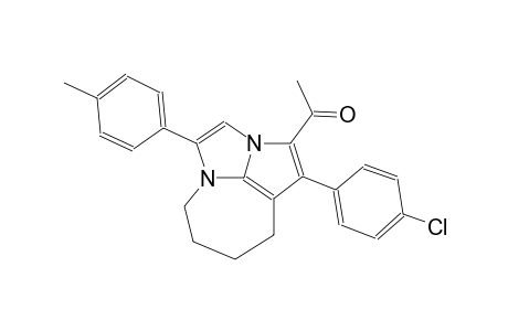 1-[1-(4-chlorophenyl)-4-(4-methylphenyl)-5,6,7,8-tetrahydro-2a,4a-diazacyclopenta[cd]azulen-2-yl]ethanone