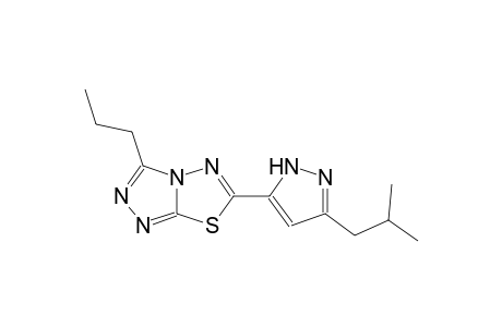 [1,2,4]triazolo[3,4-b][1,3,4]thiadiazole, 6-[3-(2-methylpropyl)-1H-pyrazol-5-yl]-3-propyl-