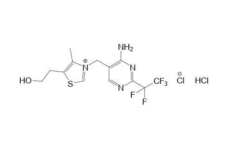 3-{[4-AMINO-2-(PENTAFLUOROETHYL)-5-PYRIMIDINYL]METHYL}-5-(2-HYDROXYETHYL)-4-METHYLTHIAZOLIUM CHLORIDE, HYDROCHLORIDE