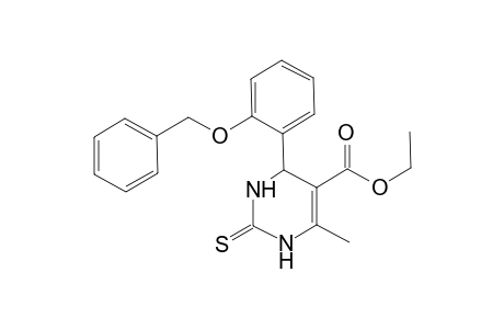 Ethyl 4-[2-(benzyloxy)phenyl]-6-methyl-2-thioxo-1,2,3,4-tetrahydro-5-pyrimidinecarboxylate