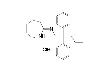 2-[(2,2-diphenylpentyl)imino]hexahydro-1H-azepine, monohydrochloride