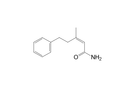 (Z)-3-Methyl-5-phenylpent-2-enamide