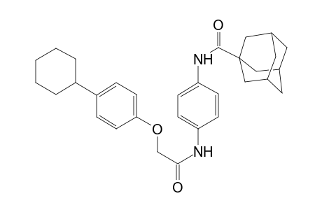 tricyclo[3.3.1.1~3,7~]decane-1-carboxamide, N-[4-[[2-(4-cyclohexylphenoxy)acetyl]amino]phenyl]-