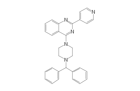 4-(4-Benzhydryl-1-piperazinyl)-2-(4-pyridinyl)quinazoline