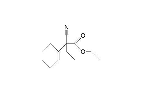 .alpha.-Cyano.alpha.-ethyl-1-cyclohexene-1-acetic acid, ethyl ester