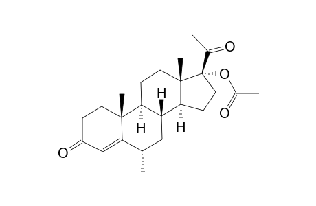 4-Pregnen-6α-methyl-17-ol-3,20-dione acetate