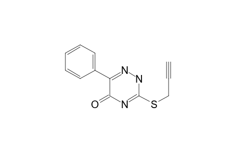 6-Phenyl-3-(prop-2-ynylthio)-2H-1,2,4-triazin-5-one