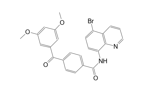 benzamide, N-(5-bromo-8-quinolinyl)-4-(3,5-dimethoxybenzoyl)-