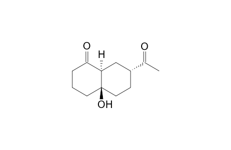 (4aR,7R,8aS)-7-Acetyl-4a-hydroxyoctahydronaphthalen-1(2H)-one