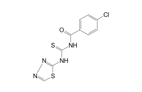 1-(p-chlorobenzoyl)-3-(1,3,4-thiadiazol-2-yl)-2-thiourea