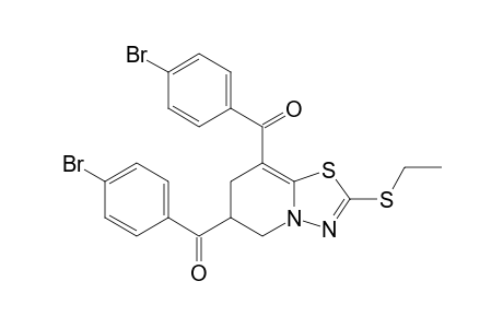 5H-[1,3,4]thiadiazolo[3,2-a]pyridine, 6,7-dihydro-6,8-bis(4-bromophenyl-1-carbonyl)-