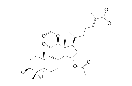 GANODERIC-ACID-AP2;12-BETA,15-ALPHA-DIACETOXY-3-BETA-HYDROXY-11-OXO-LANOST-(8,24E)-DIEN-26-OIC-ACID