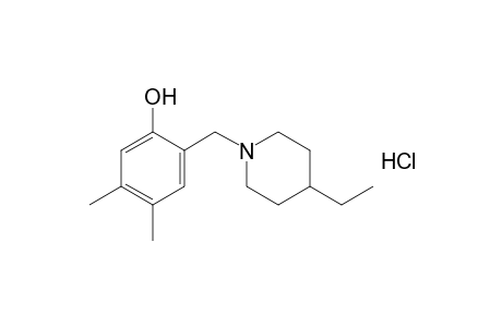 2-[(4-Ethylpiperidino)methyl]-4,5-dimethylphenol, hydrochloride