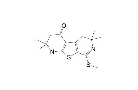 2,3,5,6-TETRAHYDRO-2,2,6,6-TETRAMETHYL-8-(METHYLTHIO)-THIENO-[2,3-B:5,4-C']-DIPYRIDIN-4-(1H)-ONE